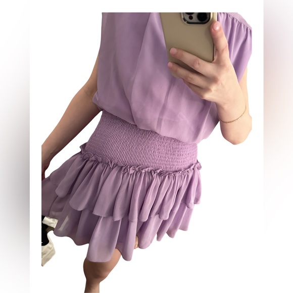 Lavender Ruffle Dress - L - Picture 2 of 4